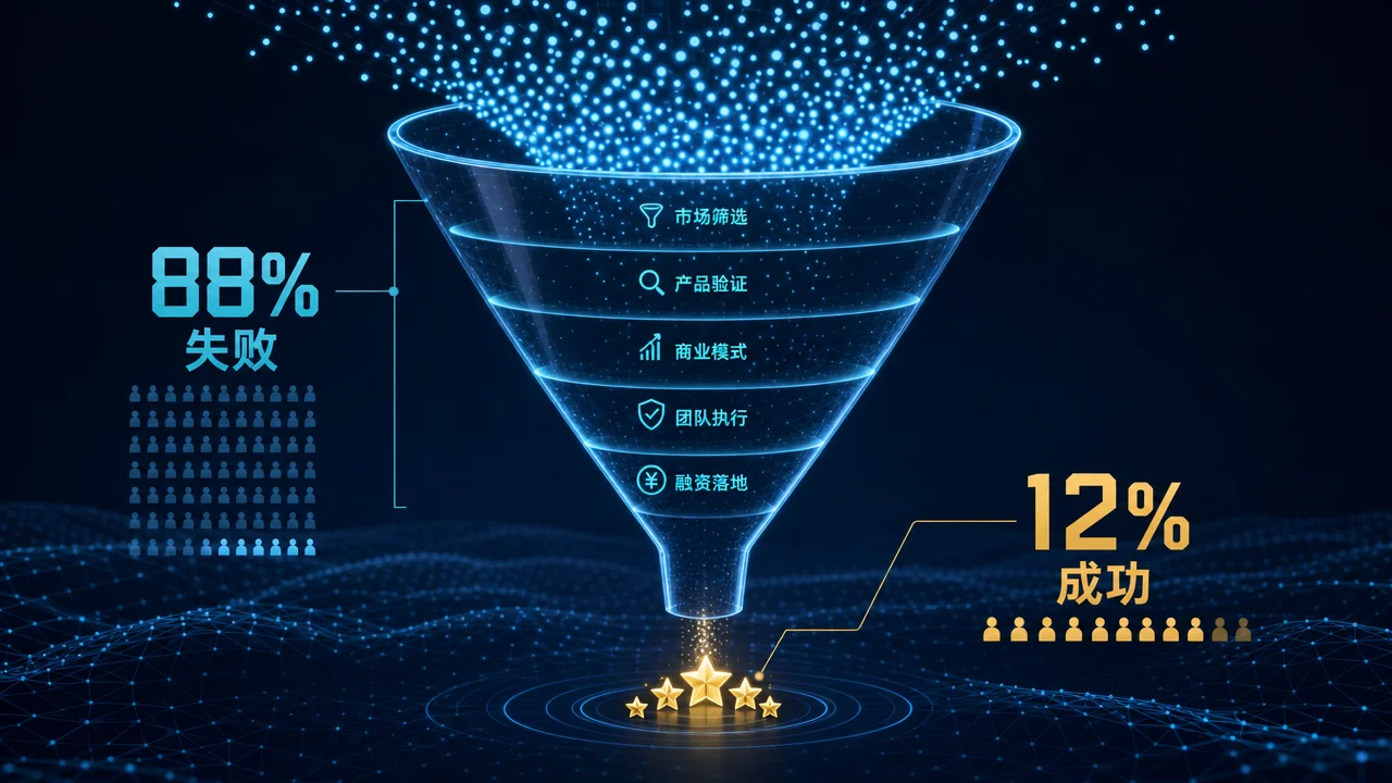 Agent AI 市场全景——88% 项目无法进入生产的漏斗效应
