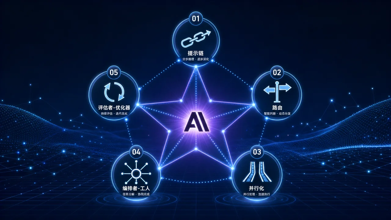 Anthropic 五大工作流模式——提示链、路由、并行化、编排者-工人、评估者-优化器
