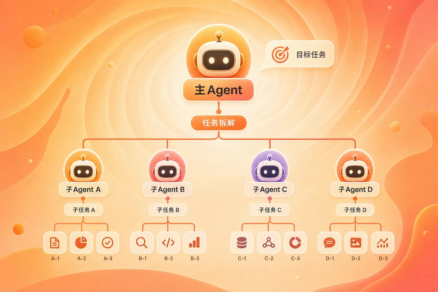 Agent 工作流课程覆盖的四层技术架构概览