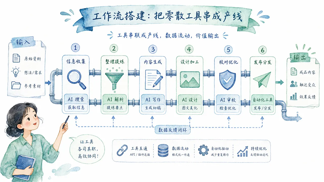 AI 视觉工具组合示意
