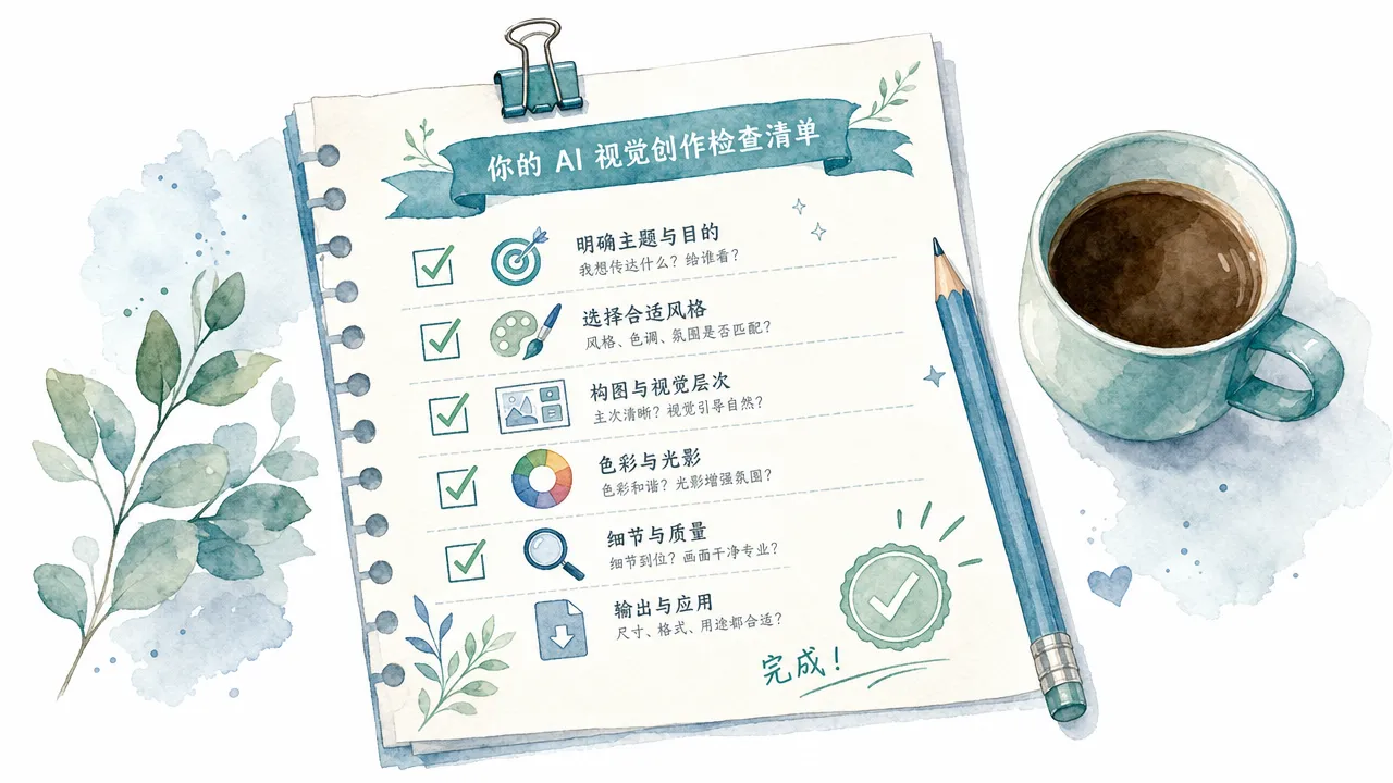 AI 视觉创作检查清单