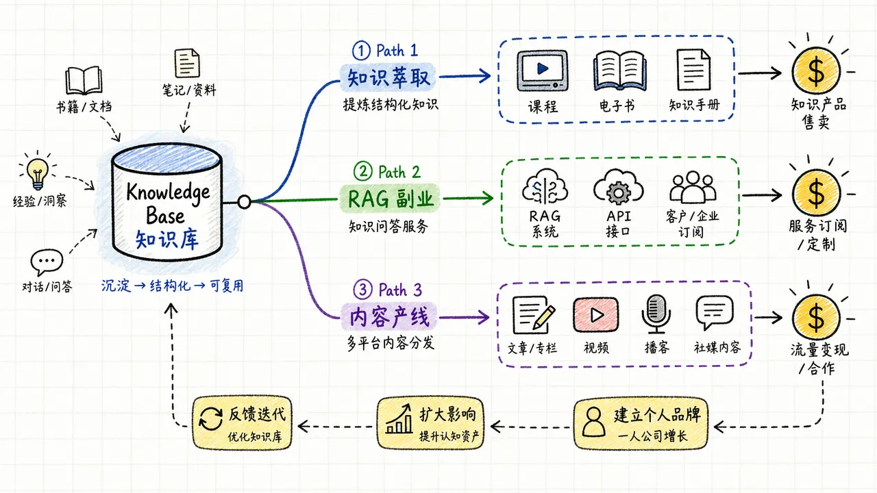 知识库变现的三条路径