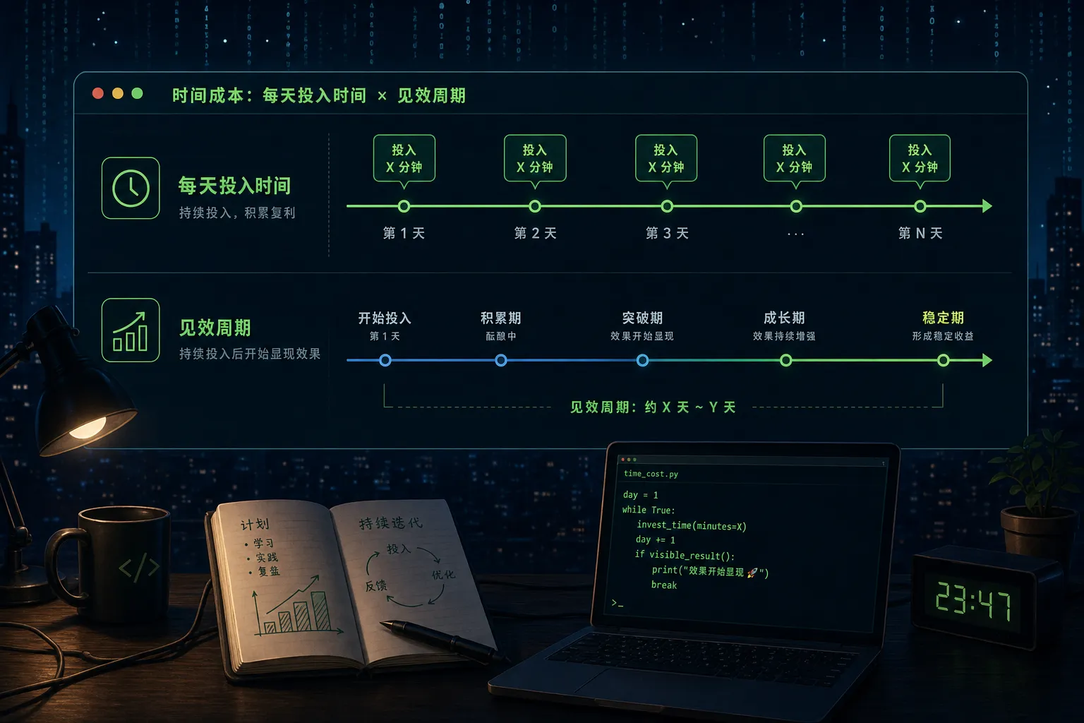 学AI编程的时间成本与从入门到产出的时间预期