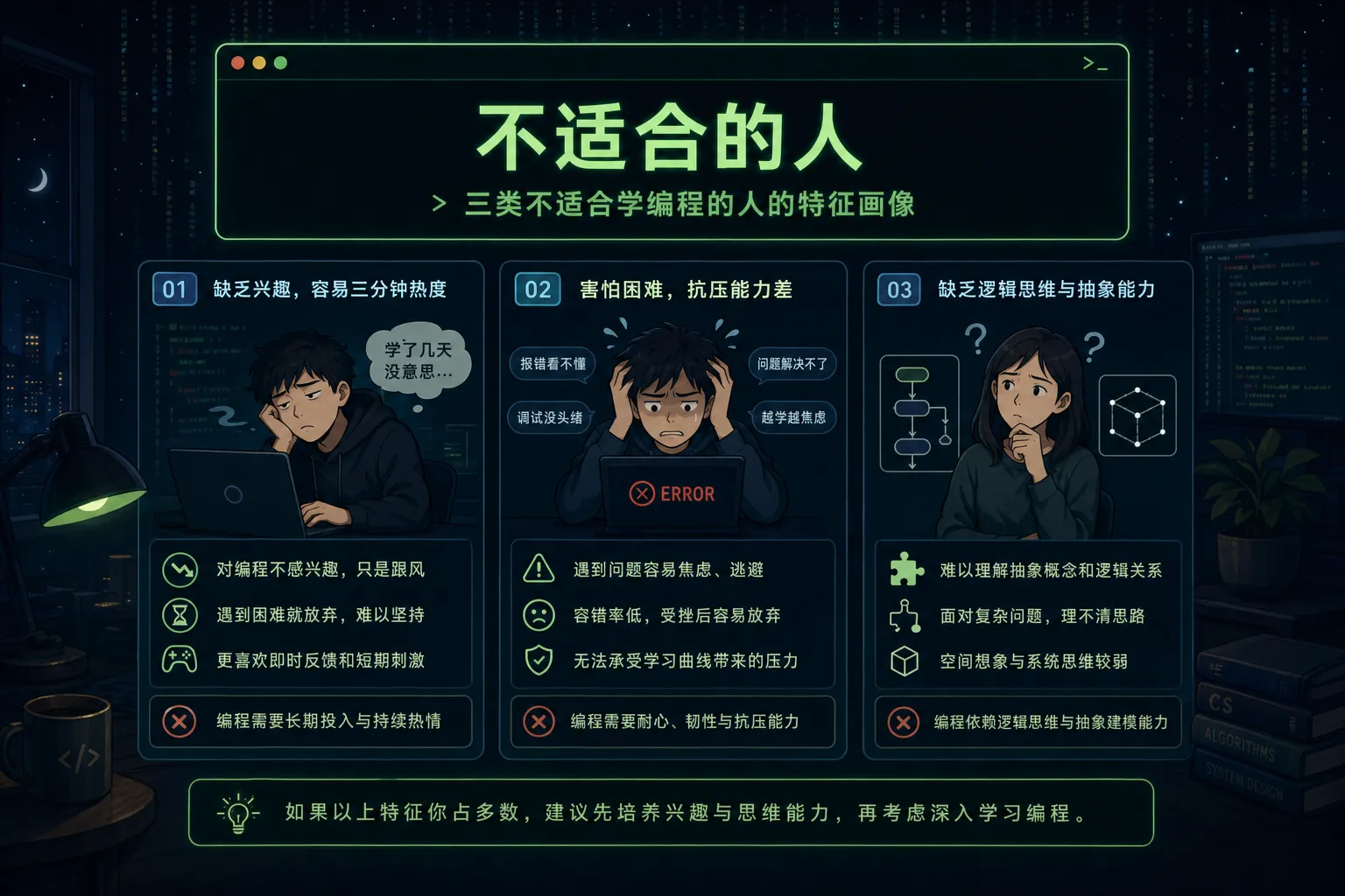 三类不适合现阶段学习AI编程的人群特征