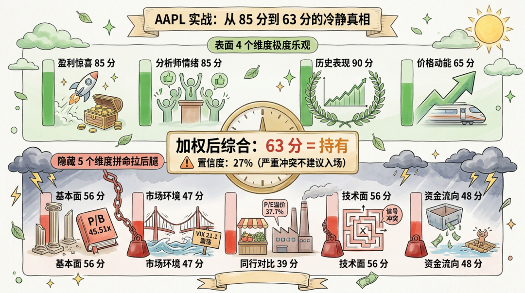 苹果实战：同一只股票，不同的结论