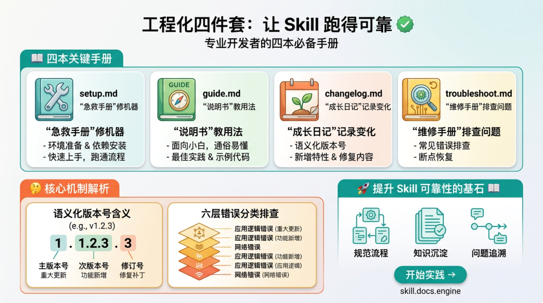 工程化四件套：让 Skill 跑得可靠