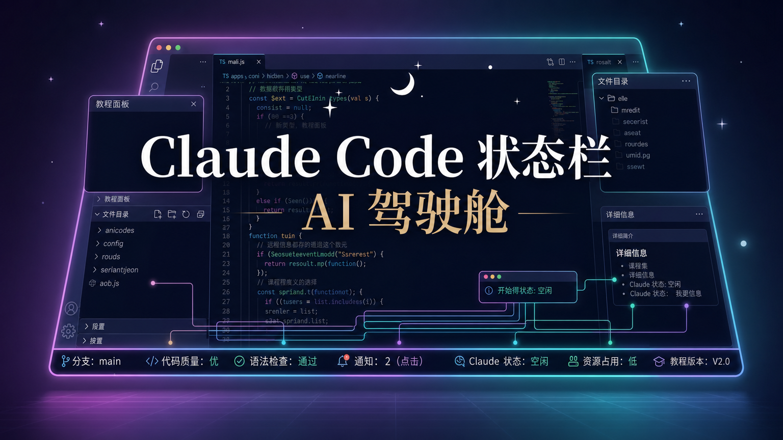 Claude Code 状态栏完整教程：一段提示词装好你的 AI 驾驶舱