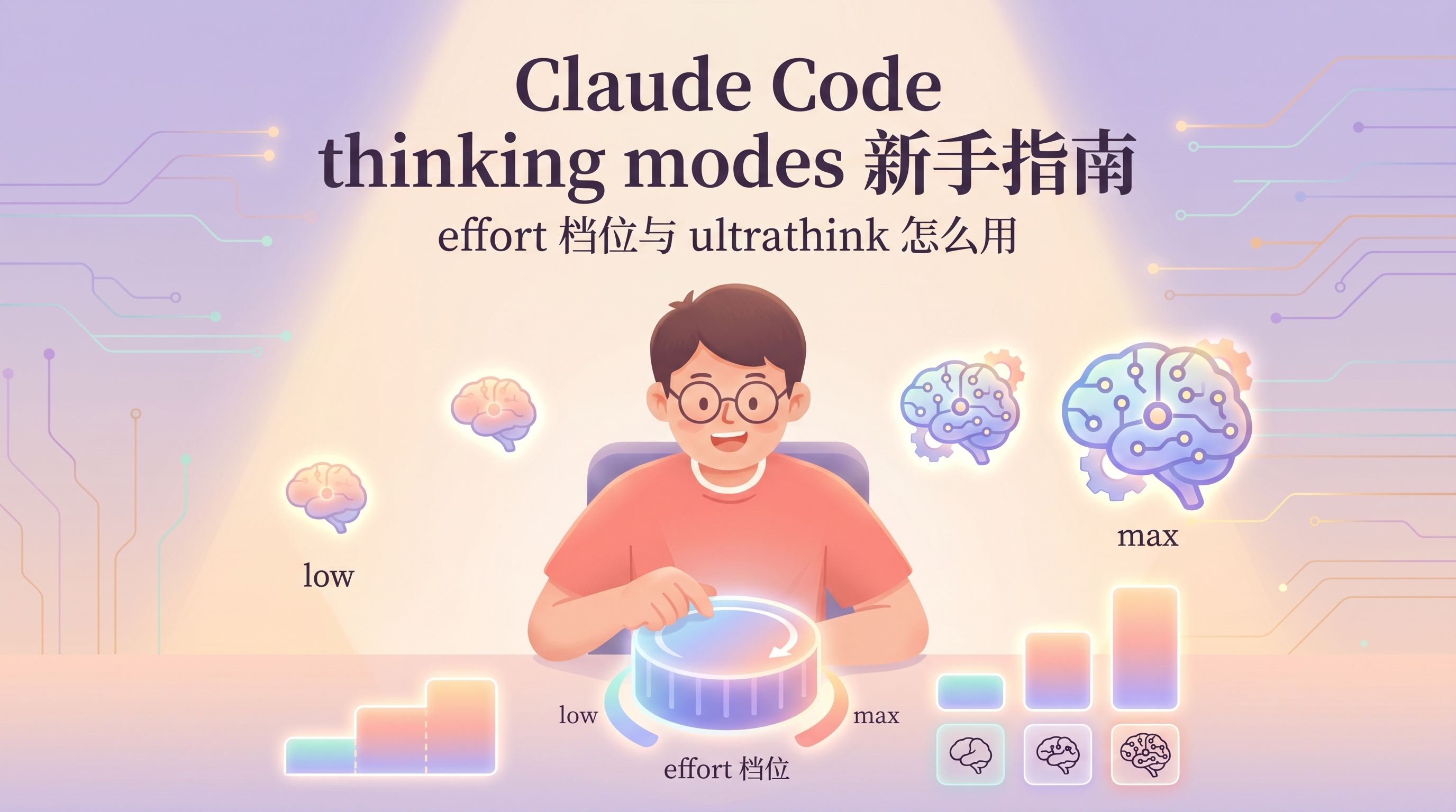 Claude Code 思考模式新手教程：effort 档位与 ultrathink 关键词怎么选