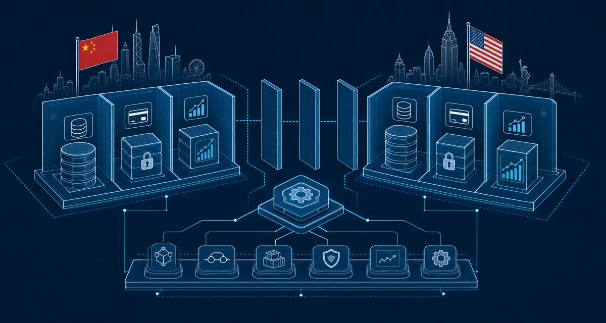 多站管理架构:中文站香港 VPS + 英文站美国 VPS,共用同一套工具链但部署和品牌完全隔离