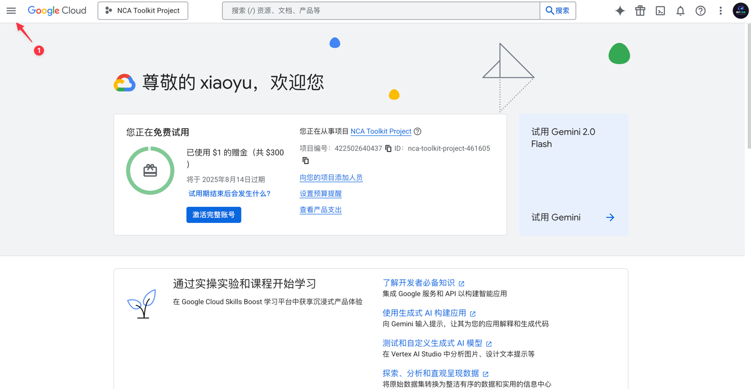 GCP API 和服务入口