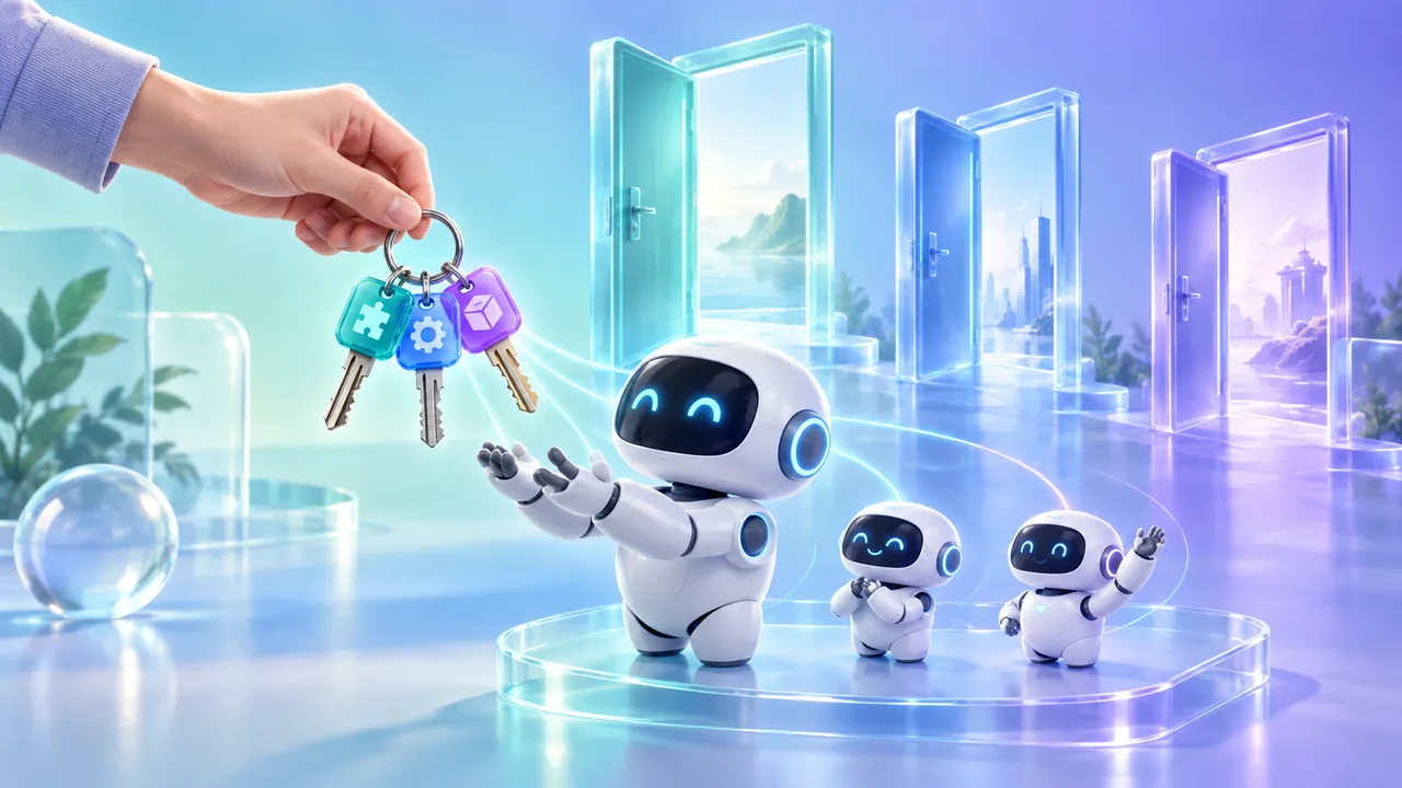 每装一个插件就是给 Bot 多一把钥匙,而这些钥匙账号下所有 Bot 都能用