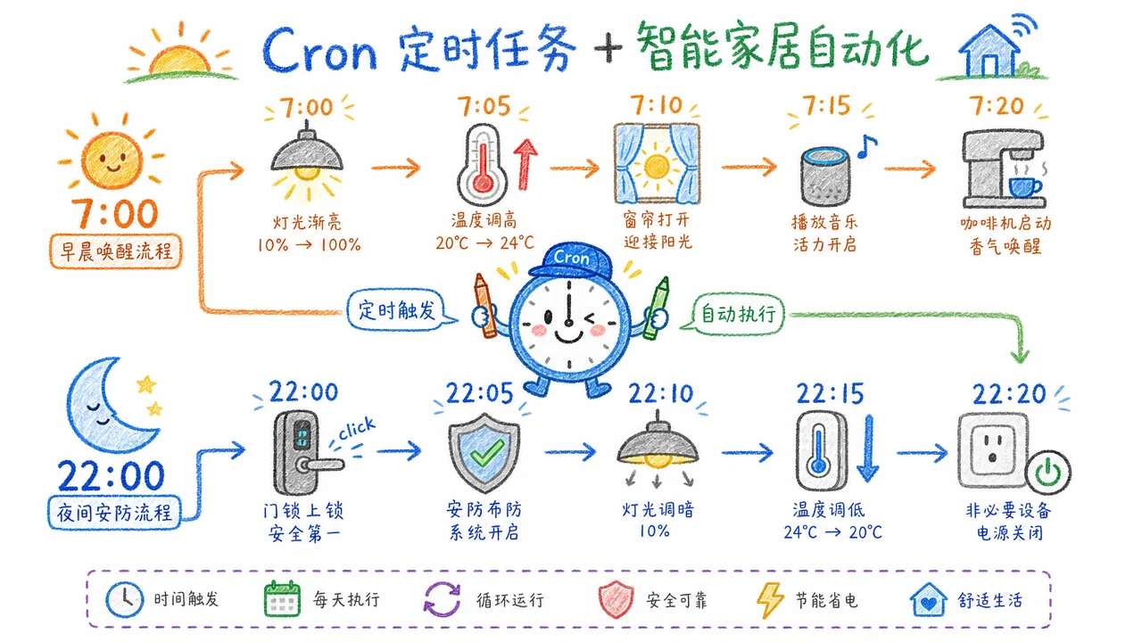 早晚自动化例程定时调度