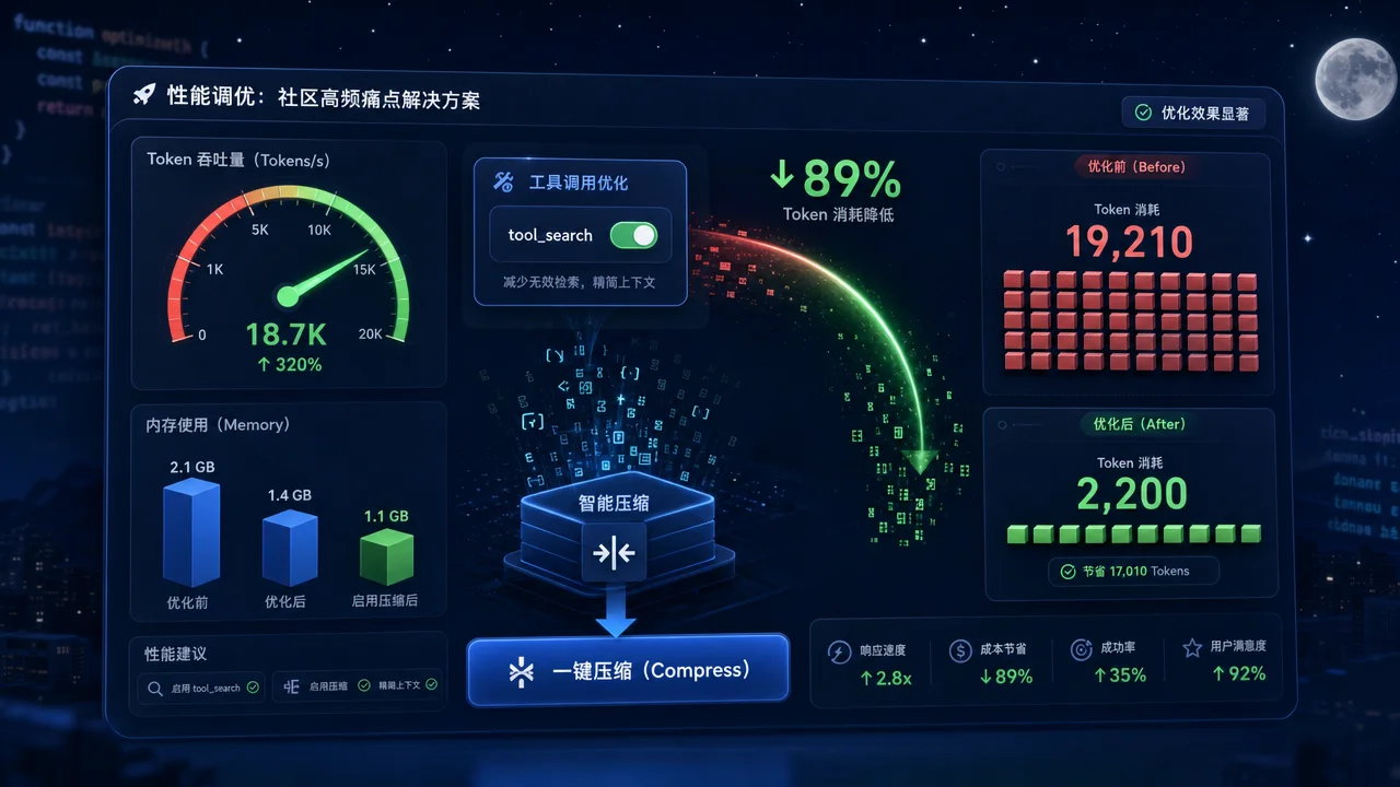 性能调优：tool_search 减少 89% token 消耗