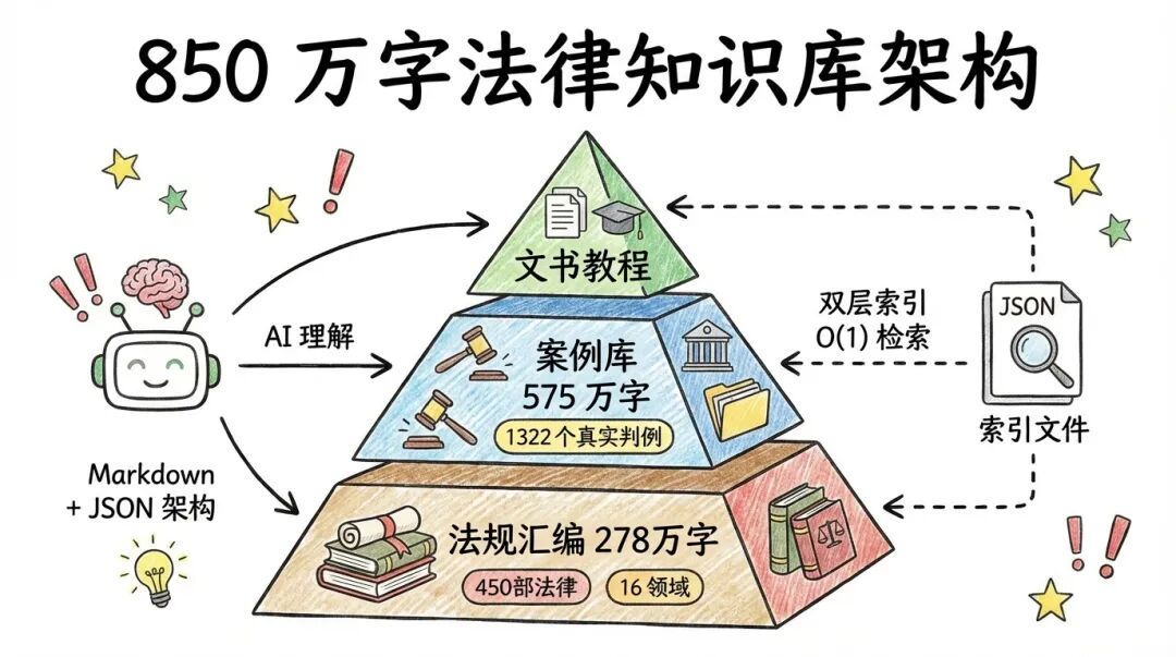 850 万字法律知识库架构