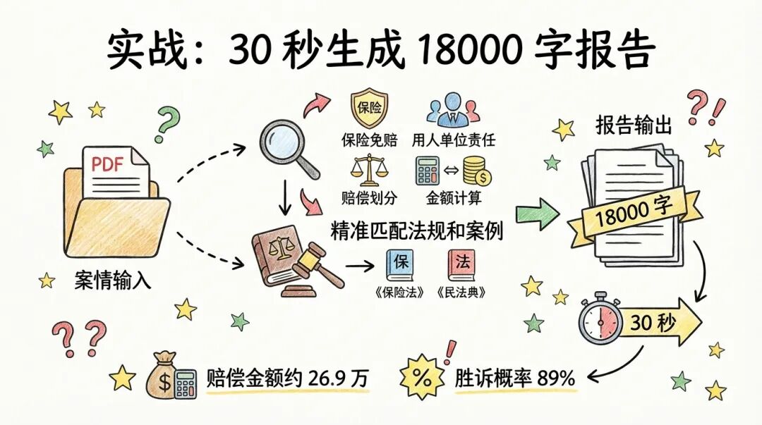 实战：30 秒生成 18000 字报告