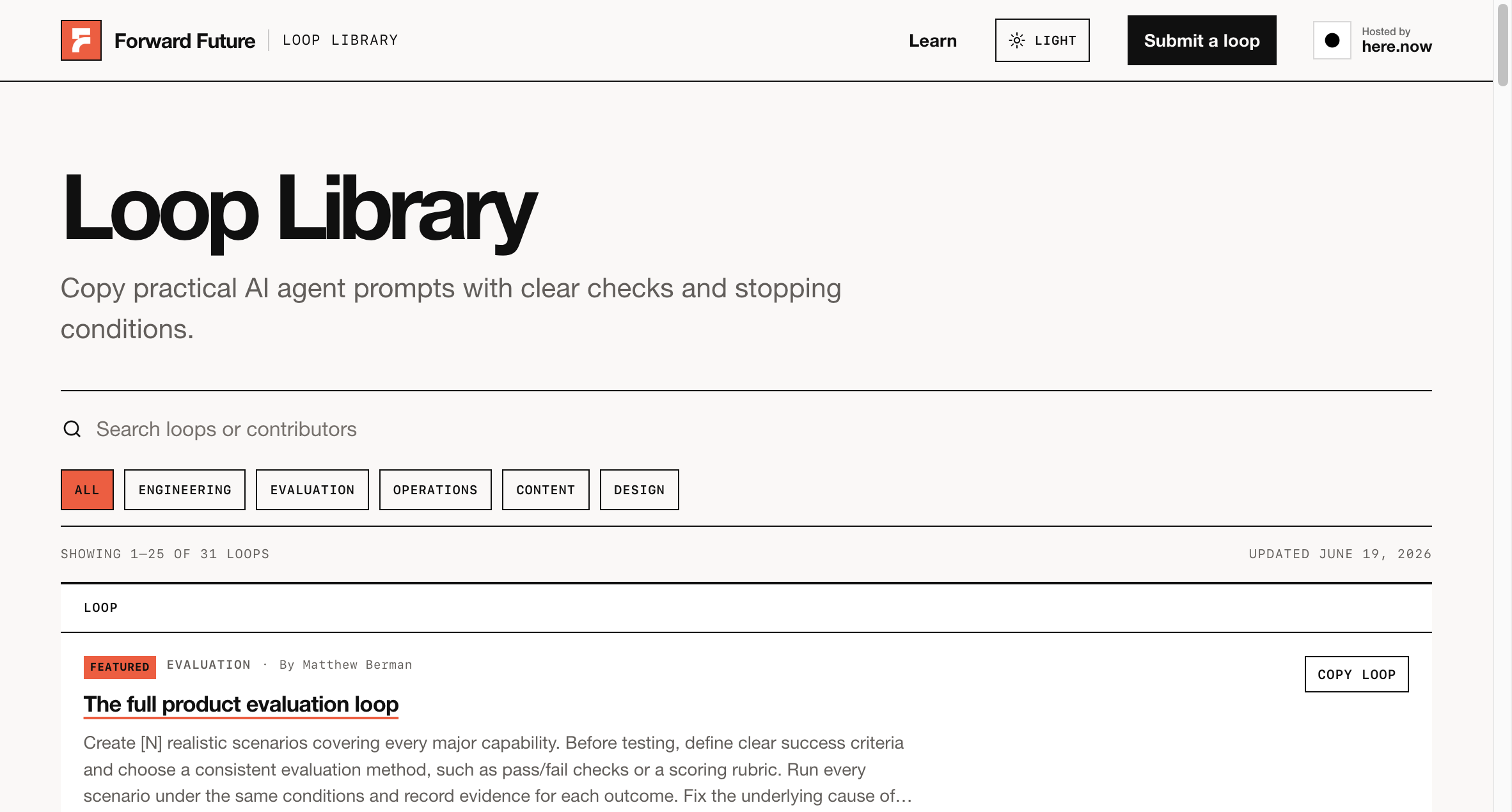 Forward Future 的 Loop Library:29 个实战循环