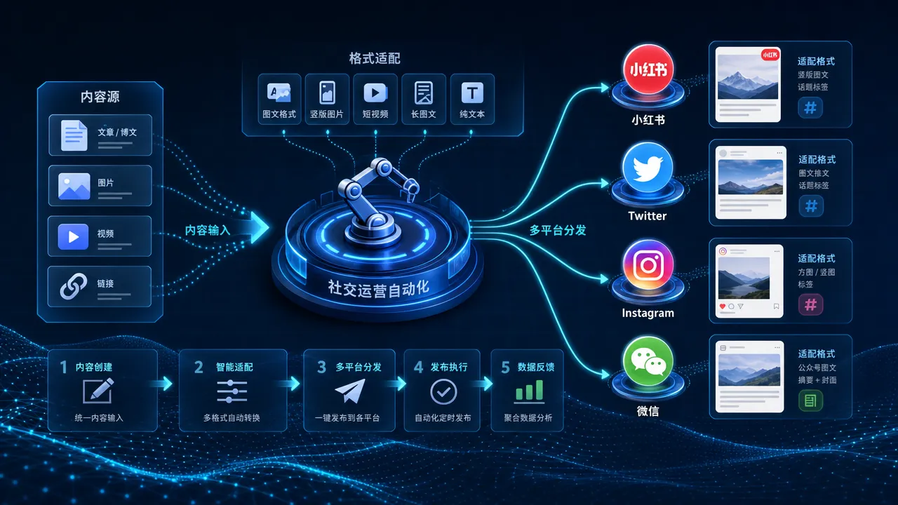 社交运营多平台分发