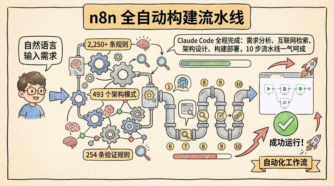 n8n 工作流构建：从手动拖节点到 AI 自动生成