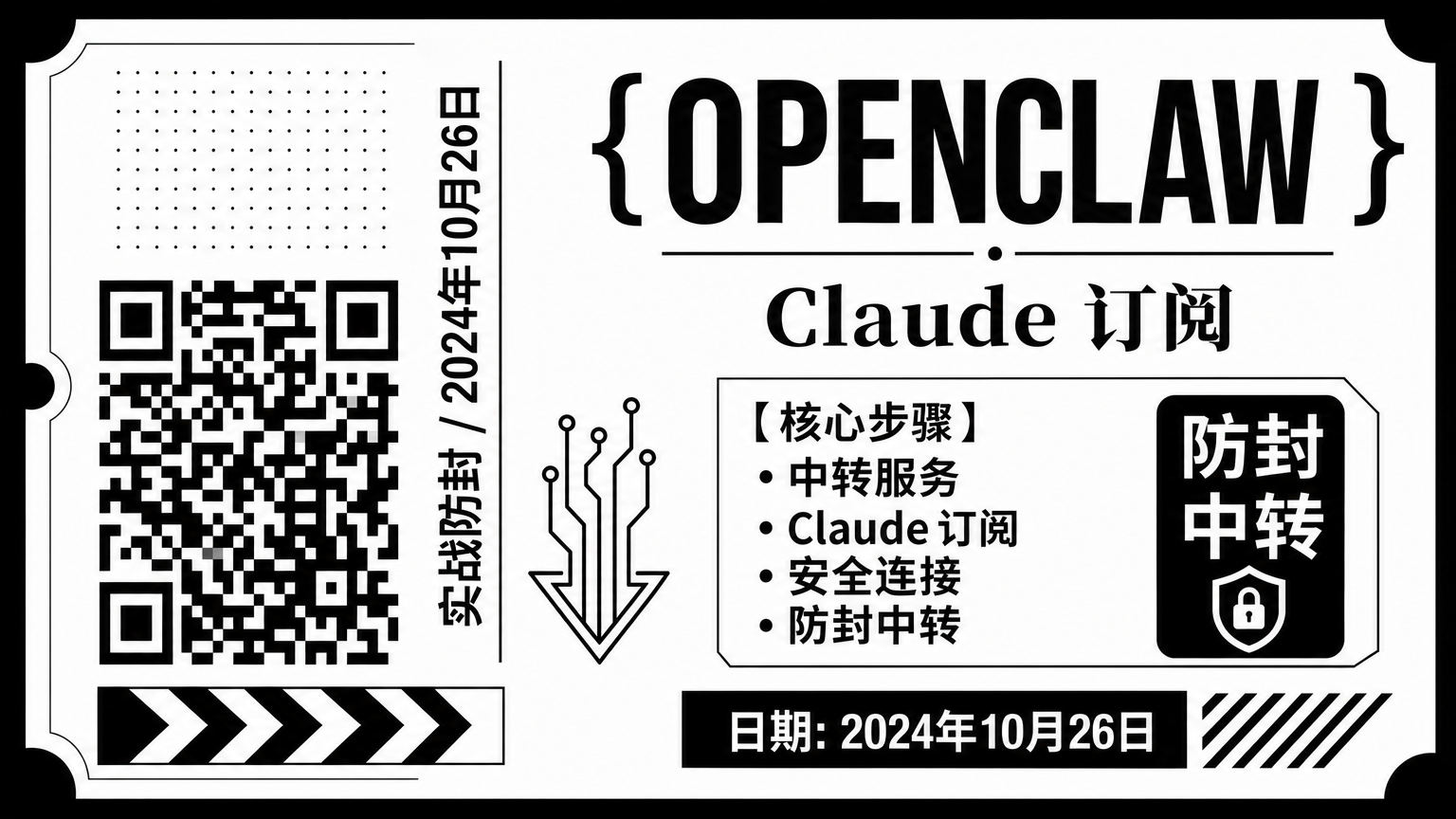 OpenClaw 接入 Claude 订阅的防封中转官网封面，展示 CLI Proxy、Claude CLI 和多 Agent 请求转发链路