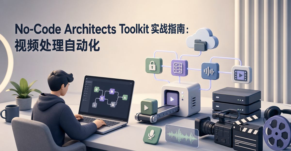 No-Code Architects Toolkit 视频自动化后端实战指南封面